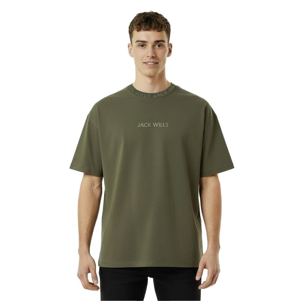 Jack Wills Mens Jacquard T-Shirt / Night Sky
